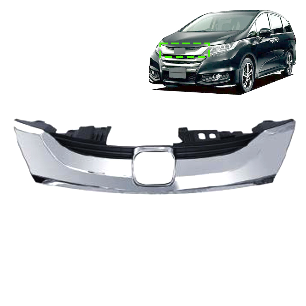 Aftermarket Upper Front Grille for 2015-2017 JDM Honda Odyssey RC3  Reference Number 71121-T6D-H01