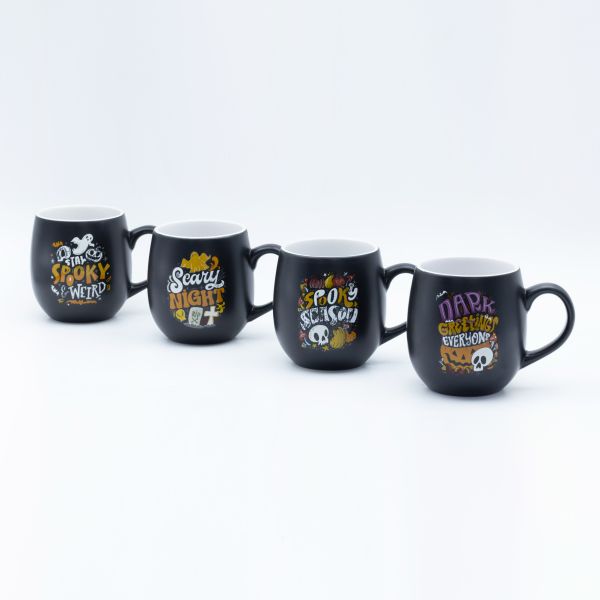Customizable Halloween Ceramic Mug Factory With FDA Certification For Gift Stores