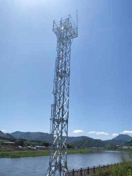 用于电信广播的Gsm自支撑钢格塔通信手机塔