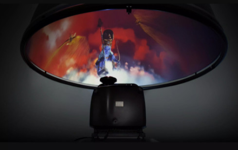 Объектив репроектора купола Fisheye 360 градусов внешний все стекло весь металл