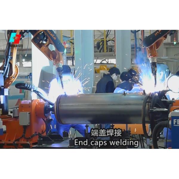 Équipement de soudage de réservoirs de chauffage d'eau solaire 380 V pour usines de fabrication