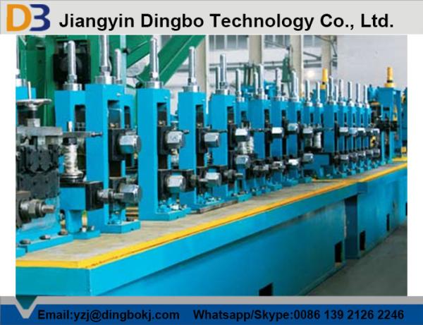Galvanized Steel / Stainless Steel Coil Tube Mill Line With High Speed