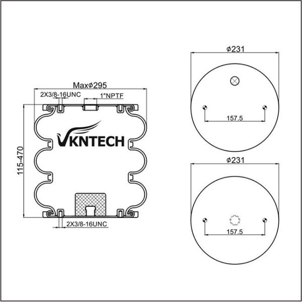 Air Spring Bellow Type FS W01-358-8014 1003588014C Air Bag Auto Parts