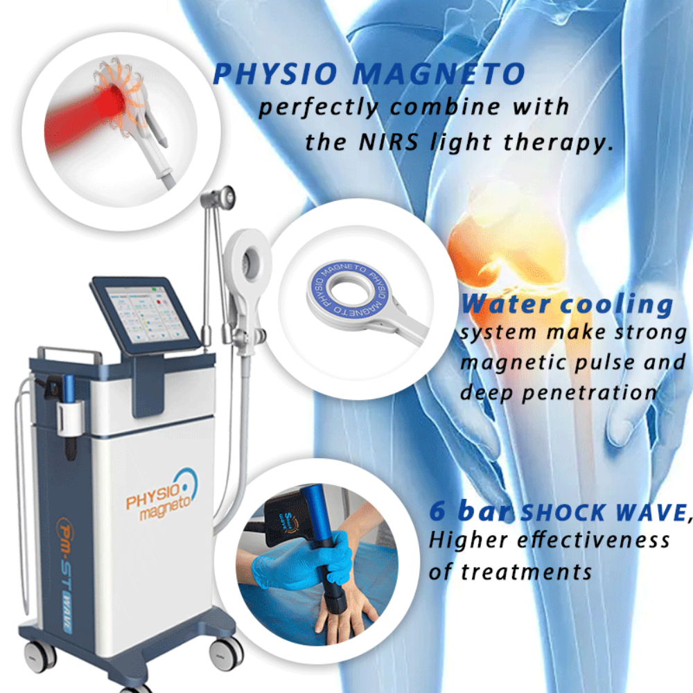PMST Wave Magneto Shockwave Infrared Therapy Machine 3 in 1 Physiotherapy Rehabilitation Equipment