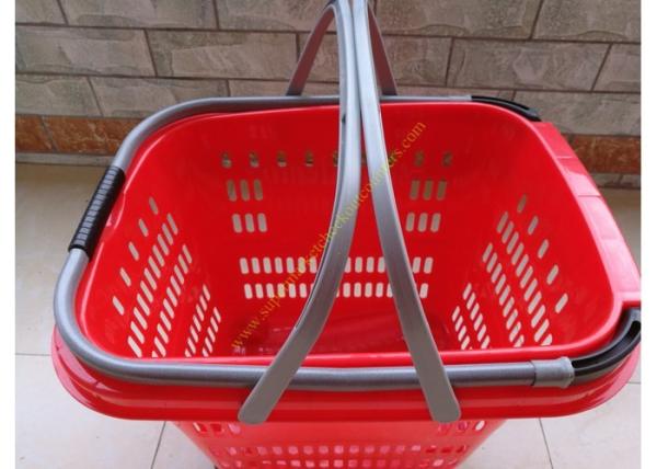 Duralumin Pull Rod Virgin Wheeled Shopping Baskets Shopping Trolley On Wheels