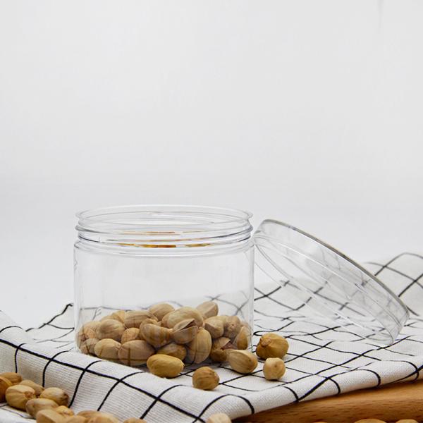 Хранение сухофрукта порошка конфеты опарника ЛЮБИМЦА пластиковое круглое с серебряными крышками