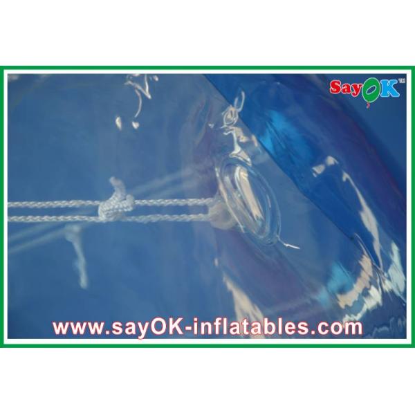 игр спортов PVC 0.8mm шарика раздувных, прозрачного/голубого бампера