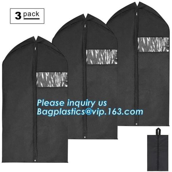 PEVA Garment Suit Cover With Shirt Pocket,Suit Cover,waterproof dust cover,Foldable Clothing Leather Suit Cover Bag