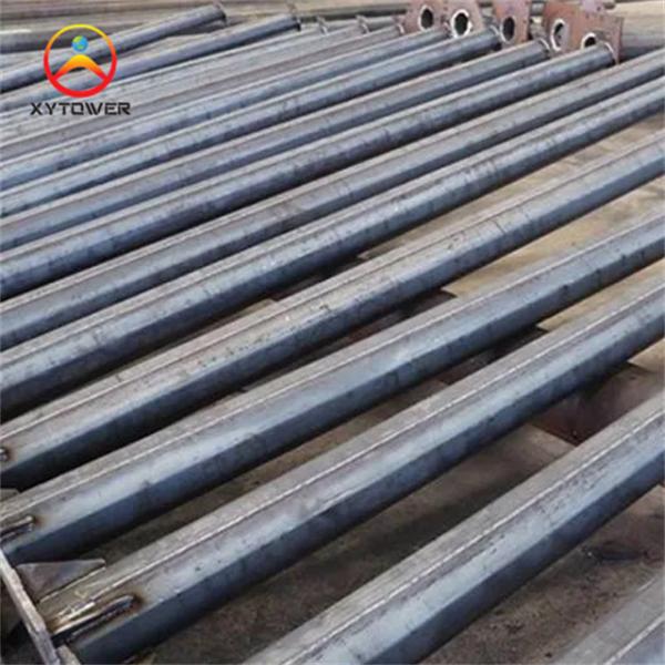 Self Supporting Galvanized Steel Pole Rooftop Antenna Tower For Telecom