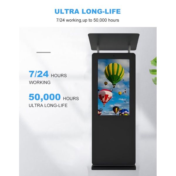 43 inch touch canopy electronic station sign outdoor lcd display price