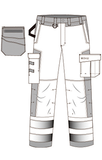 Отражательные брюки работы Vis одежды 290gsm защиты от дуги Hi
