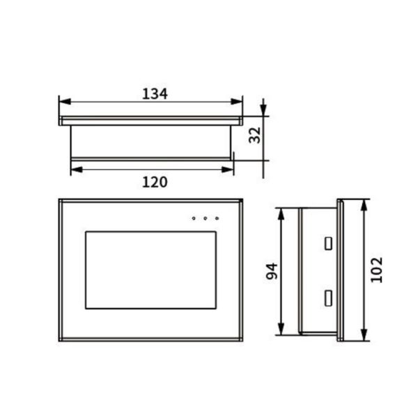Coolmay EX3G-80 All in One PLC HMI All in One 10 inch Compatible FX3G FX3U FX3S GX Works2 AI AO Com Port DIY Support MODBUS RTU for industrial application