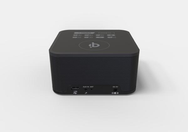 haut-parleur sans fil avec horloge à écran LCD et capacité de diffusion en continu Bluetooth 1 port USB