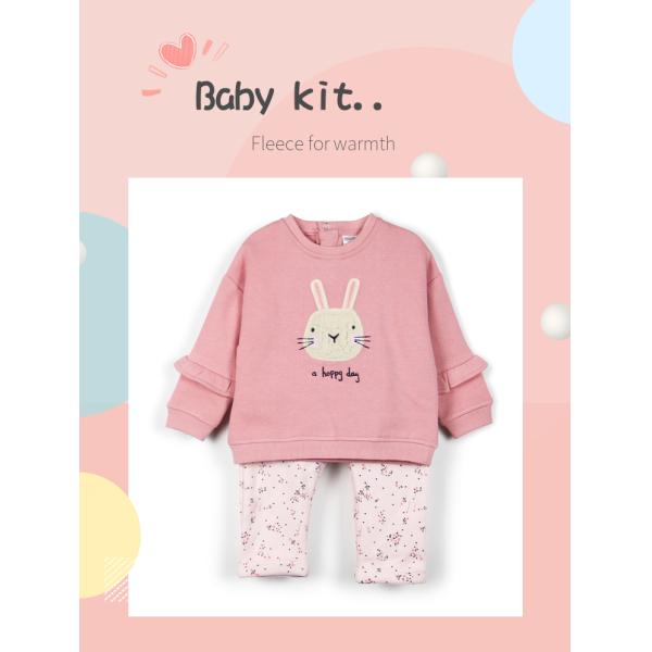 Seasonal Style Baby Girls' Clothing Sets for 1 Year Top and Pants Winter Arrival