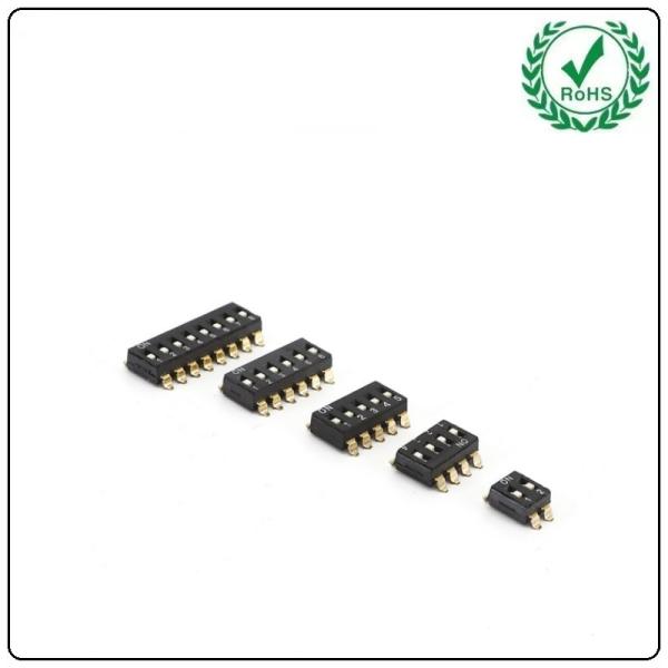interruptor de mergulho do ajuste de interruptor do mergulho do smd do pino do interruptor de mergulho 6 do smd