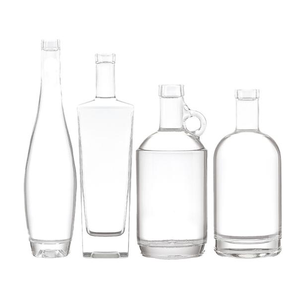 100Ml 375Ml 500Ml 700Ml 750Ml Custom Shape Clear Glass Bottle for in Energy Drinks