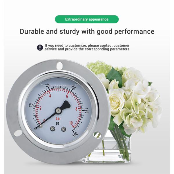 Customized Support Pressure Level Meter with 2.5% Precision and Glycerol Filling Gauge