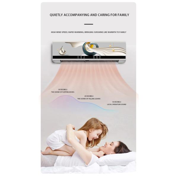 Thermostatic Controller Wall Mounted Ceramic PTC Air Heater for Low Noise Household