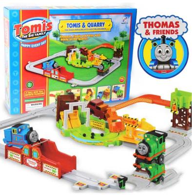 Thomas electric train track train suit quarry on the 1st electric toys for children