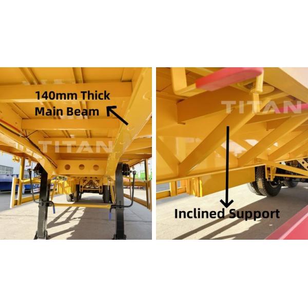 TITAN 2 Axle 40 Ft Titan Flatbed Trailers for Sale