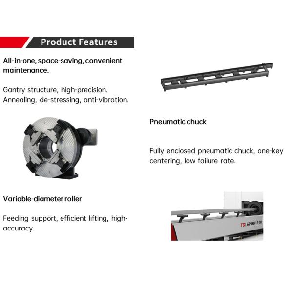 T5 SPARKLE Stainless Steel Laser Cutting Machine 150r/Min 1500W-6000W