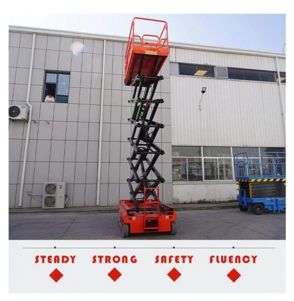 Self-Propelled Indoor/Outdoor Electric Scissors Lift Order Picker Forklift