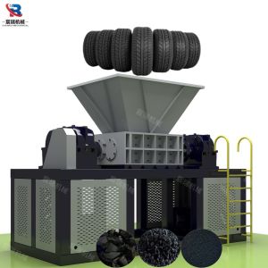2025 New Model Tire/Plastic Shredder - PLC Control & Auto Reverse System
