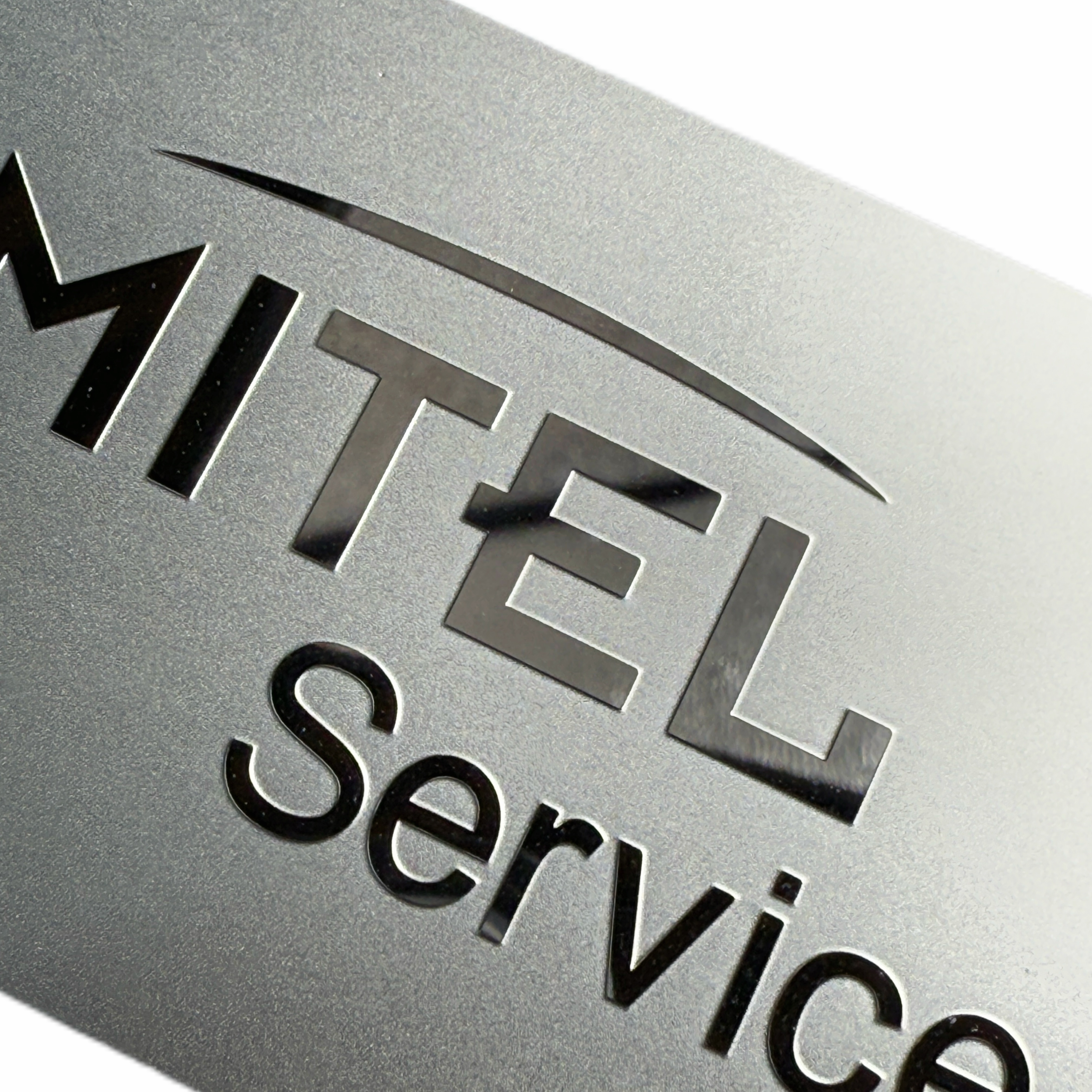 Custom Polished Lettering Raised Stainless Steel Nameplates Dumb Background Metal Nameplates For Instruments