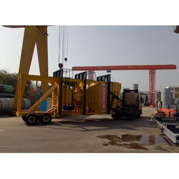High Efficiency Hot Mix Mobile Plant 40-160 Tph Long Service Life Mobile Asphalt Mixing Plant