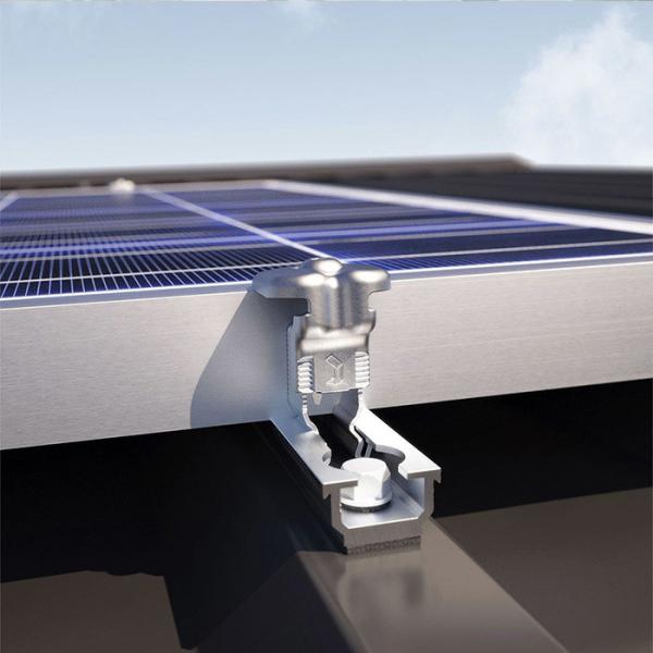 Braçadeiras finas rápidas horizontais ou verticais da montagem de painel solar, braçadeiras solares Frameless verticais horizontais do módulo
