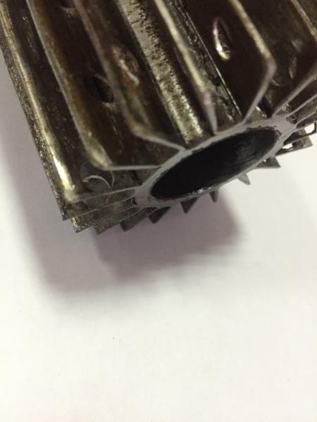 DELLOK HF Welded Twisted Strips TP316L SS Longitudinal Finned Tube