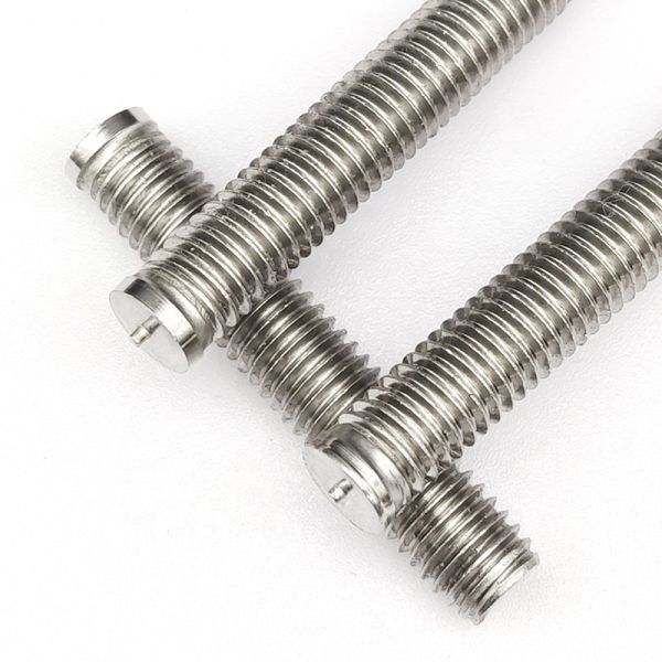 Stainless Steel Headless Stud Welding Screws With Plain Finish Pan Head Style