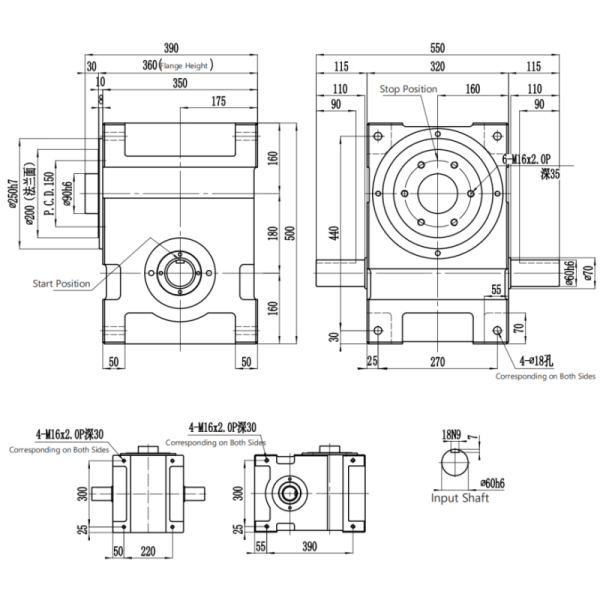 DF Series Free Stop Cam Indexer with Flange-mounted Design for Enhanced Stability and Wide Mounting Surface