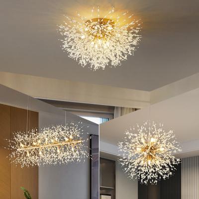 Luxury Crystal Ceiling Lights 3000K-6000K Decorative Hanging Lamp For Living Room Restaurant