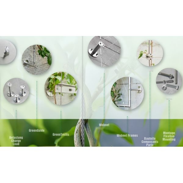 All Weather Green Wall Trellis System High Load Capacity For Versatile