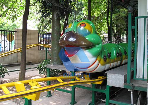 Reliable Theme Park Rides Attractions Roller Coaster Train Sliding Ride For Kids
