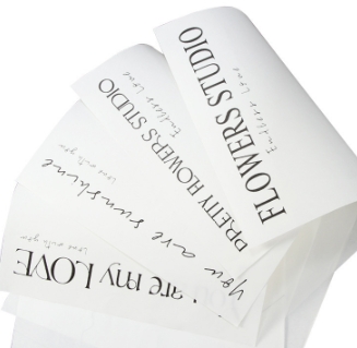 Papel de embalaje de flores de alta gama de internet minimalista de celebridades