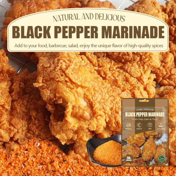 Hot Selling McSino Dried Black Pepper Flavored BBQ Seasoning Powder Bold Flavored Mixed Spices & Marinade