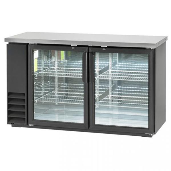 208L Shallow Depth 2 Swing Door Underbar Cooler For Restaurant 190W