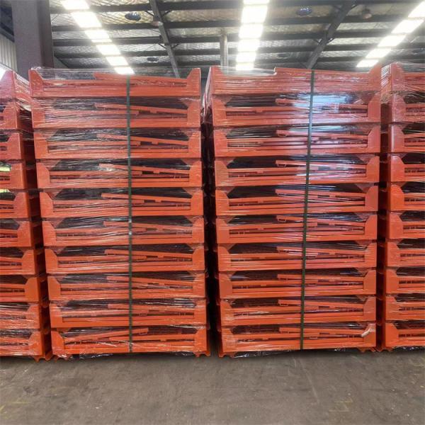 Wire Mesh Collapsible Storage Cage , Transport Storage Container Bins Industrial Storage Cage
