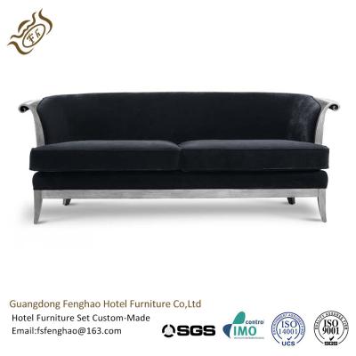 Fashion KTV Fabric Hotel Room Sofa Natural Timber Wood Fabric for Hotel Lobby