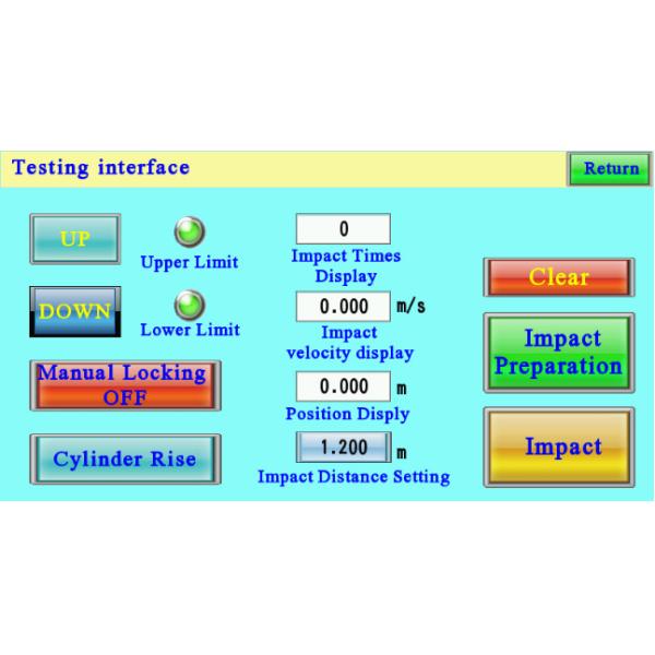 Packaging Incline Impact Testing Machine Impact Speed Range 1.305 ～ 5m/s