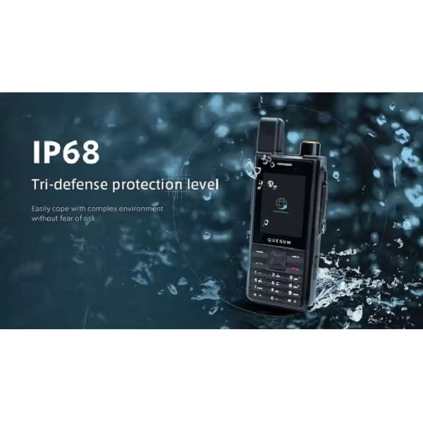 QuanSheng MP90 4G LTE Network POC Two Way Radio with Android Zello PTT and IP68 Waterproof Long Range Transmitter