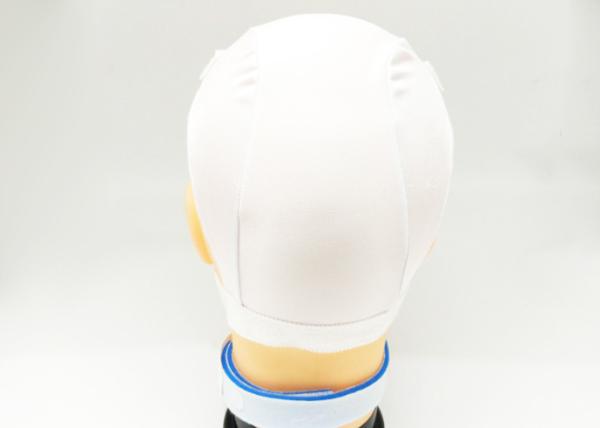 White Color Headgear Chin Strap Lightweight With Custom Logo Long Service Life