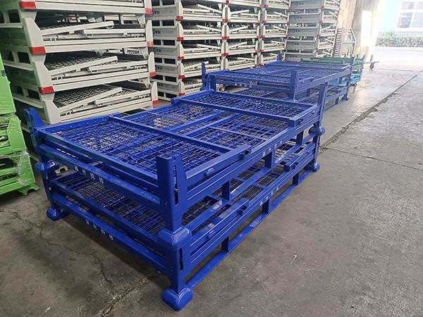 Heavy Duty Foldable Pallet Cage 1000-2000kg Load Bearing ISO9001 Certified