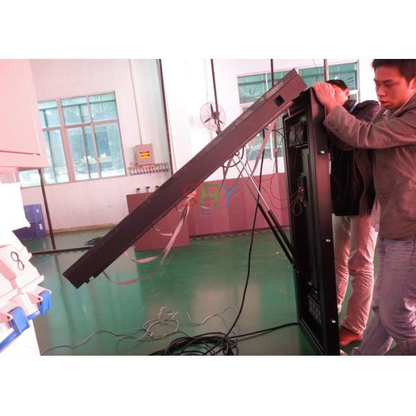 10mm Outdoor DIP346 LED Display Cabinet Front Open For Wall Attached