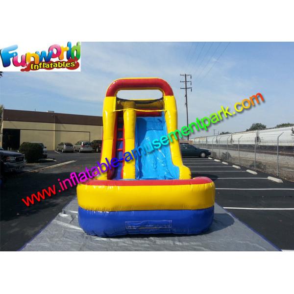 1000D PVC Tarpaulin Mini Inflatable Water Slide , Inflatable Wet Slides