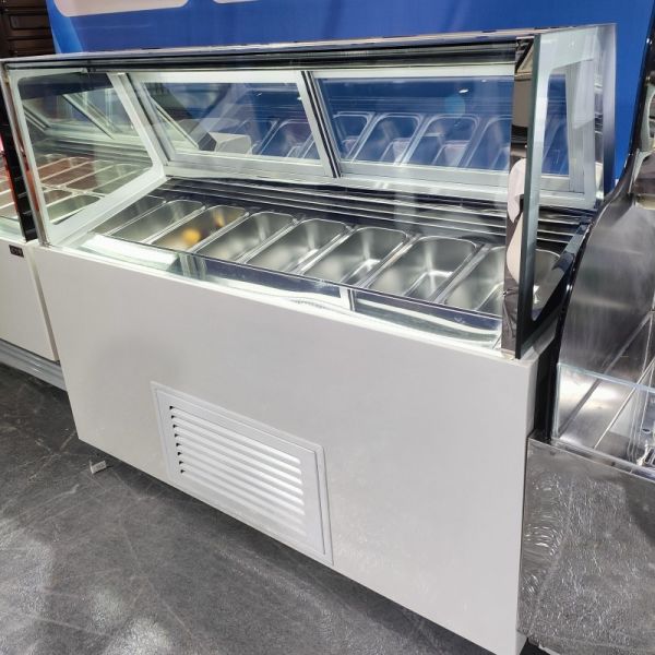 Luxury Ice Cream Gelato Display Freezer Food Grade Popsicle Fridge Cabinet