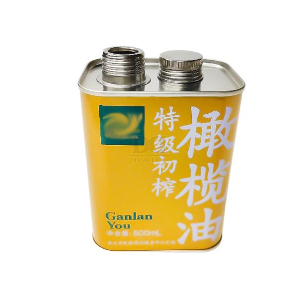 DADI Durable 500ml Food Oil Can with Airtight Food Safe Design and Screw Cover