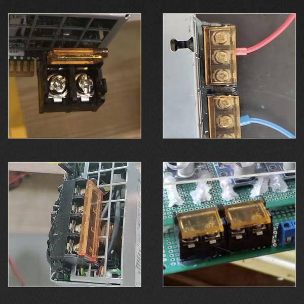 9.5mm / 0.375 Barrier Screw Terminal Blocks Side Pin Mounting